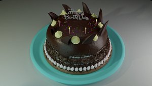 3D birthday cake