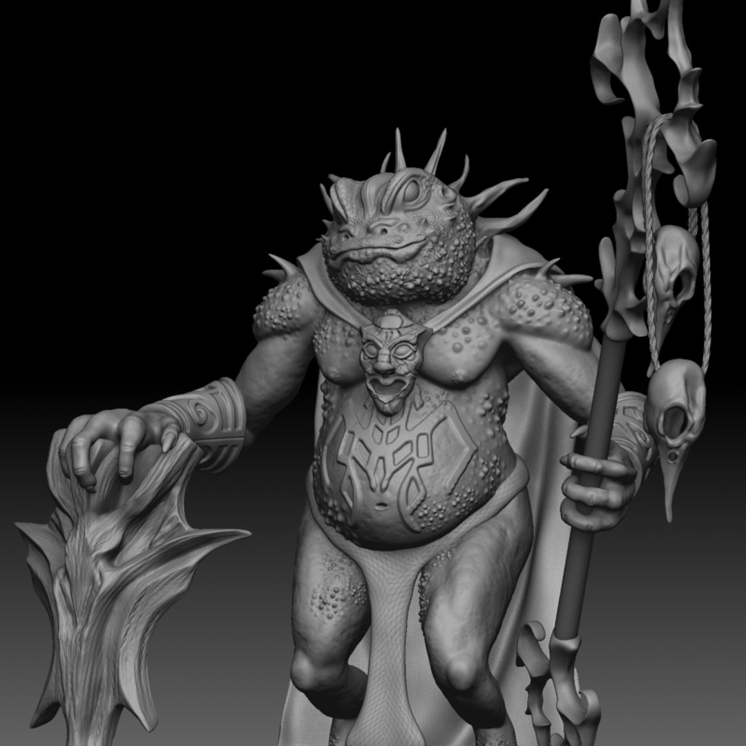 Toad Warrior 3D Model - TurboSquid 1178789