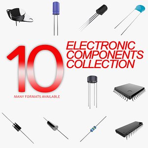 electronic components 3d model