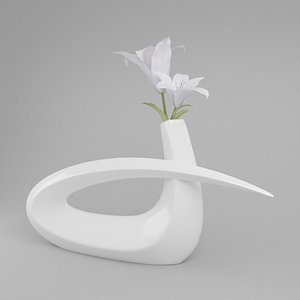 3D flowers omicron decoration vase