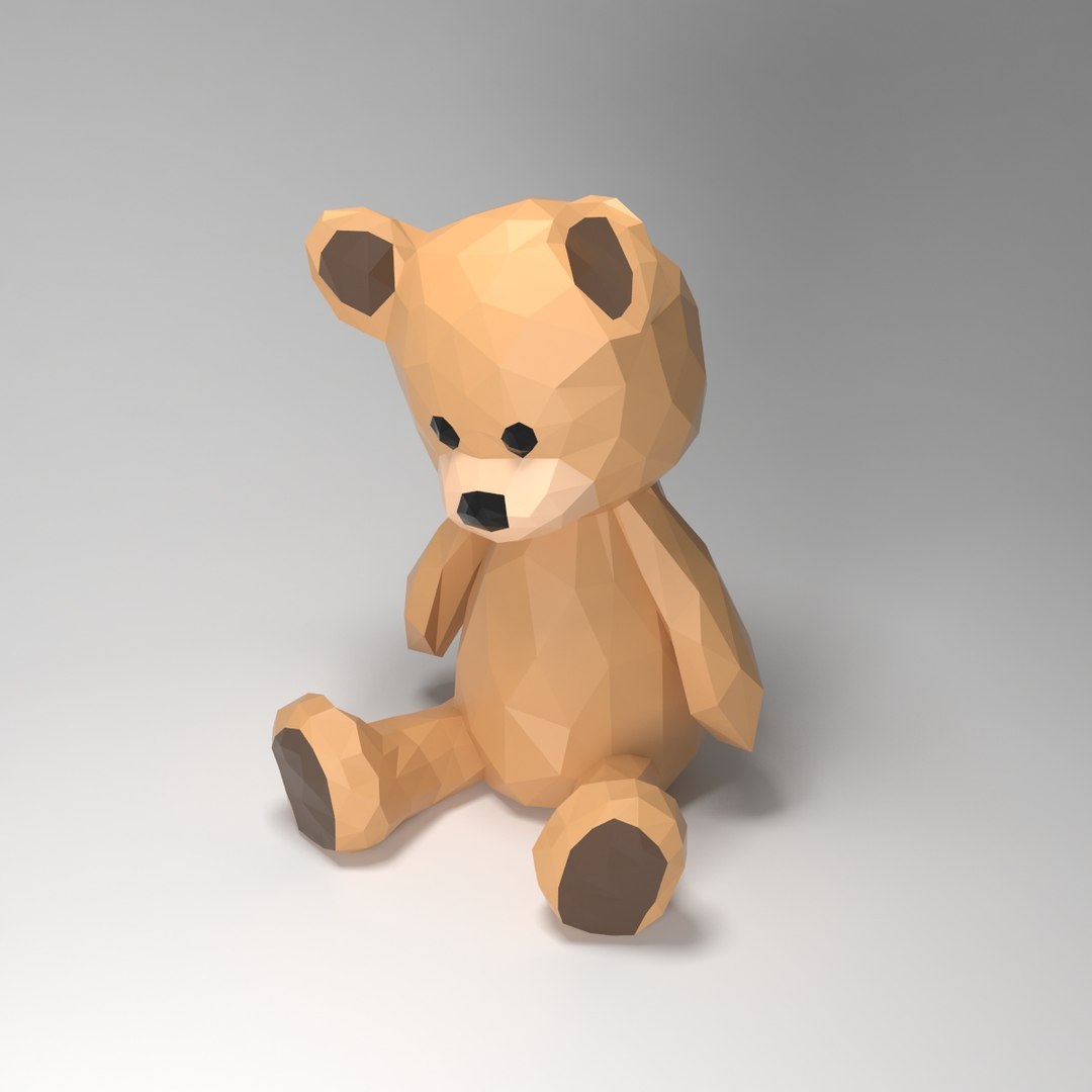 Teddy Bear Style 3d Model