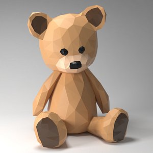 teddy bear style 3d model