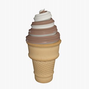 3D 3D realistic Ice Cream 5 Colors PBR