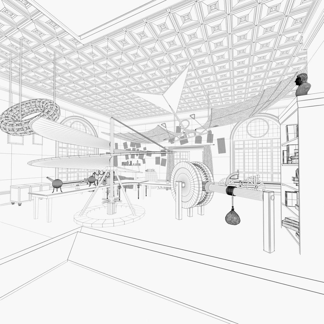 3D leonardo da vinci laboratory https://p.turbosquid.com/ts-thumb/XY/3zzkP3/SKzAAvqu/davinci_prev_wire_0007/jpg/1505821816/1920x1080/fit_q87/8b9e59550cfc2e1336ac4f26a3c880dbc3d26d31/davinci_prev_wire_0007.jpg