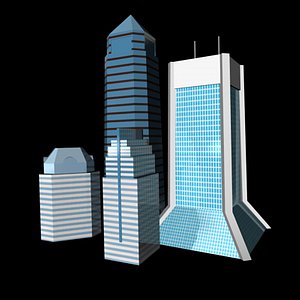3d buildings jacksonville model