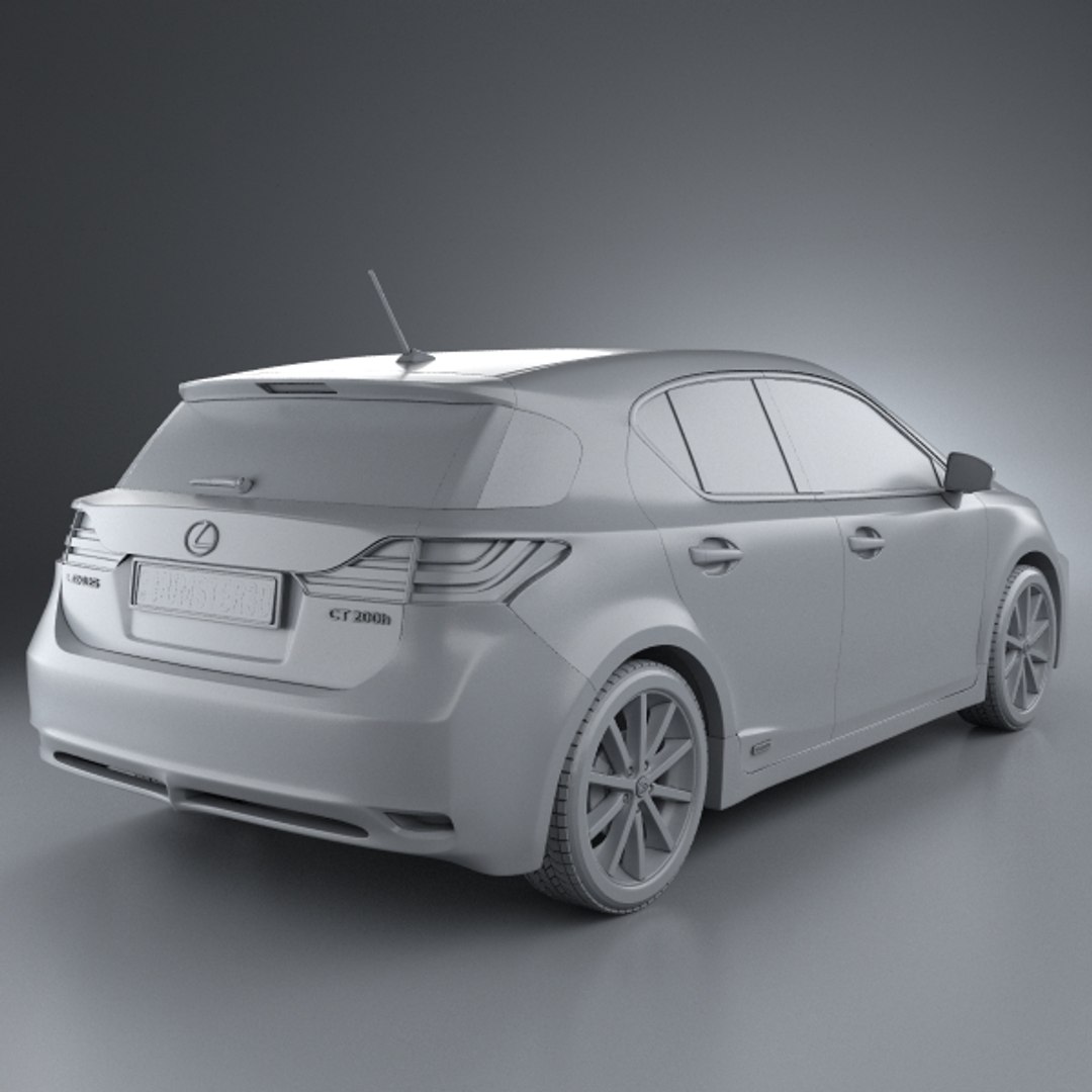 lexus ct 200h 3d model
