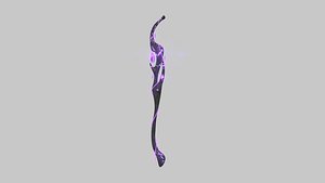 3D Fantasy Mage Staff 05 Dark - Medieval Weapon model