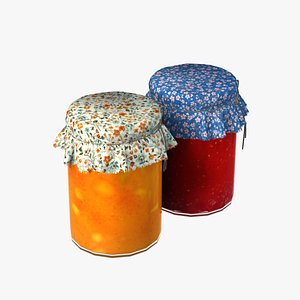 jam jars 3D model