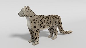 snow leopard 3D