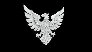 Heraldic Eagle Emblem 3D Print Model 3D