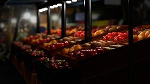 Realistic Fruit Market 3D
