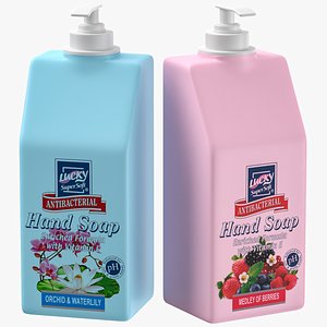 3D model hand wash soap dispenser