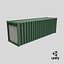 Conteneur 30 pieds avec porte enroulable - Vert