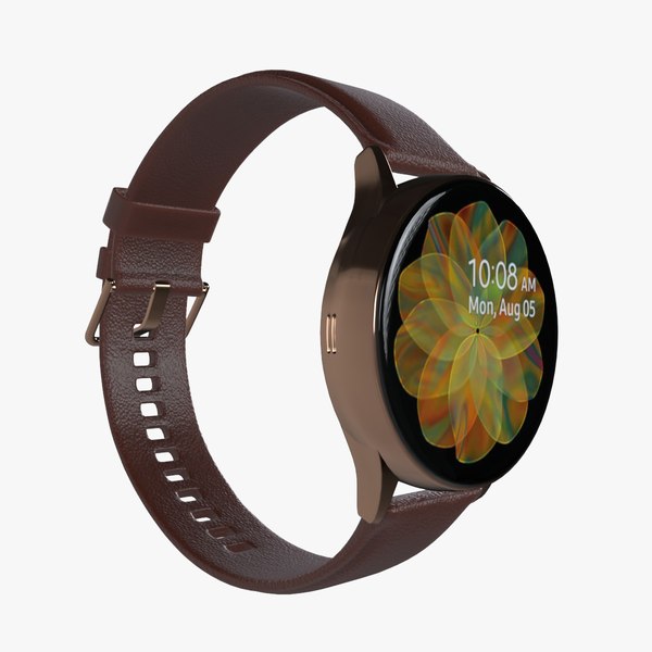 3D Samsung Galaxy Watch Active 2 Stainless Steel Gold TurboSquid 1936828