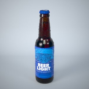 Soda / Beer Bottle with Water Droplets