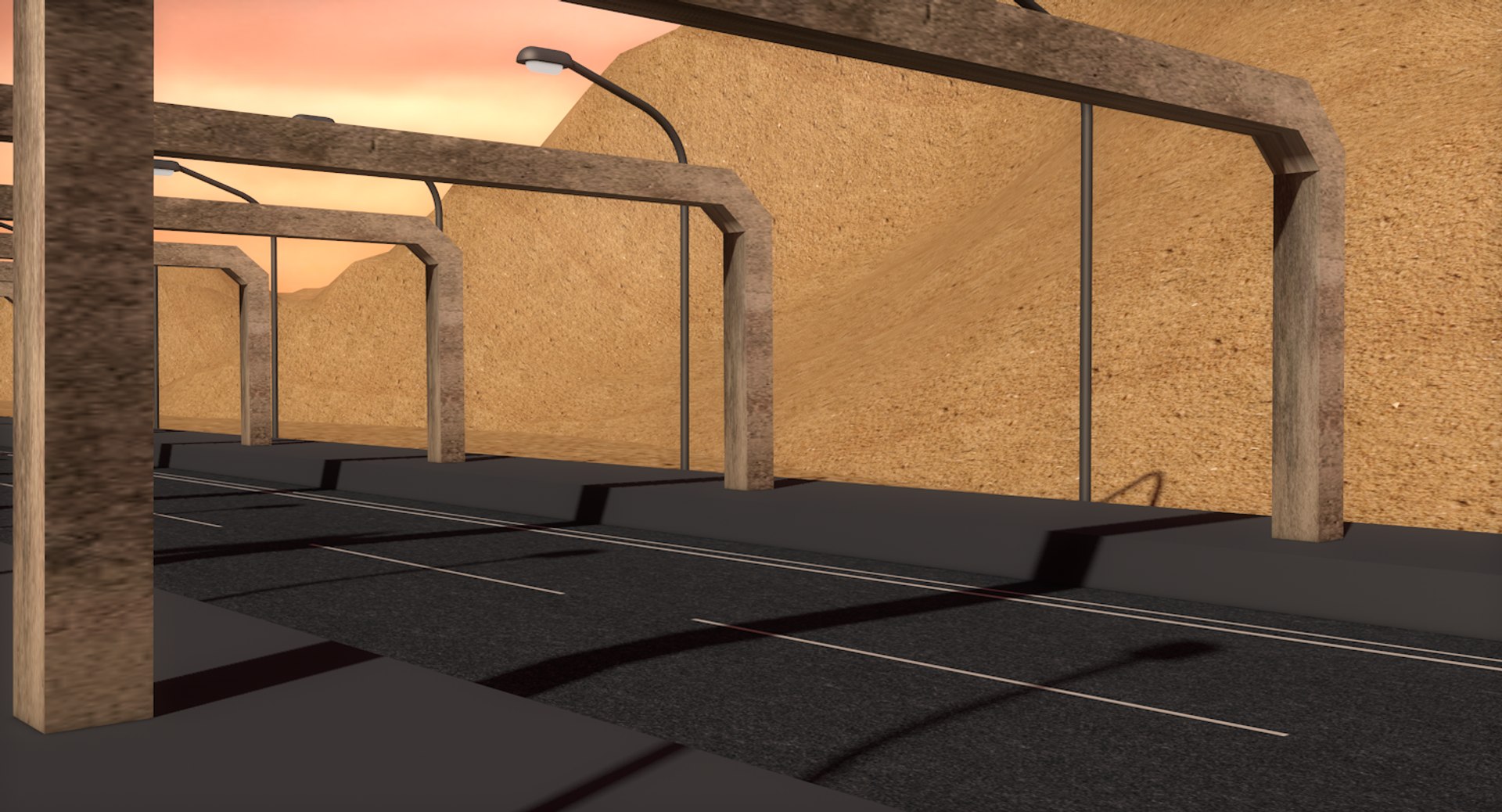 Highway Way 3D Model - TurboSquid 1566852