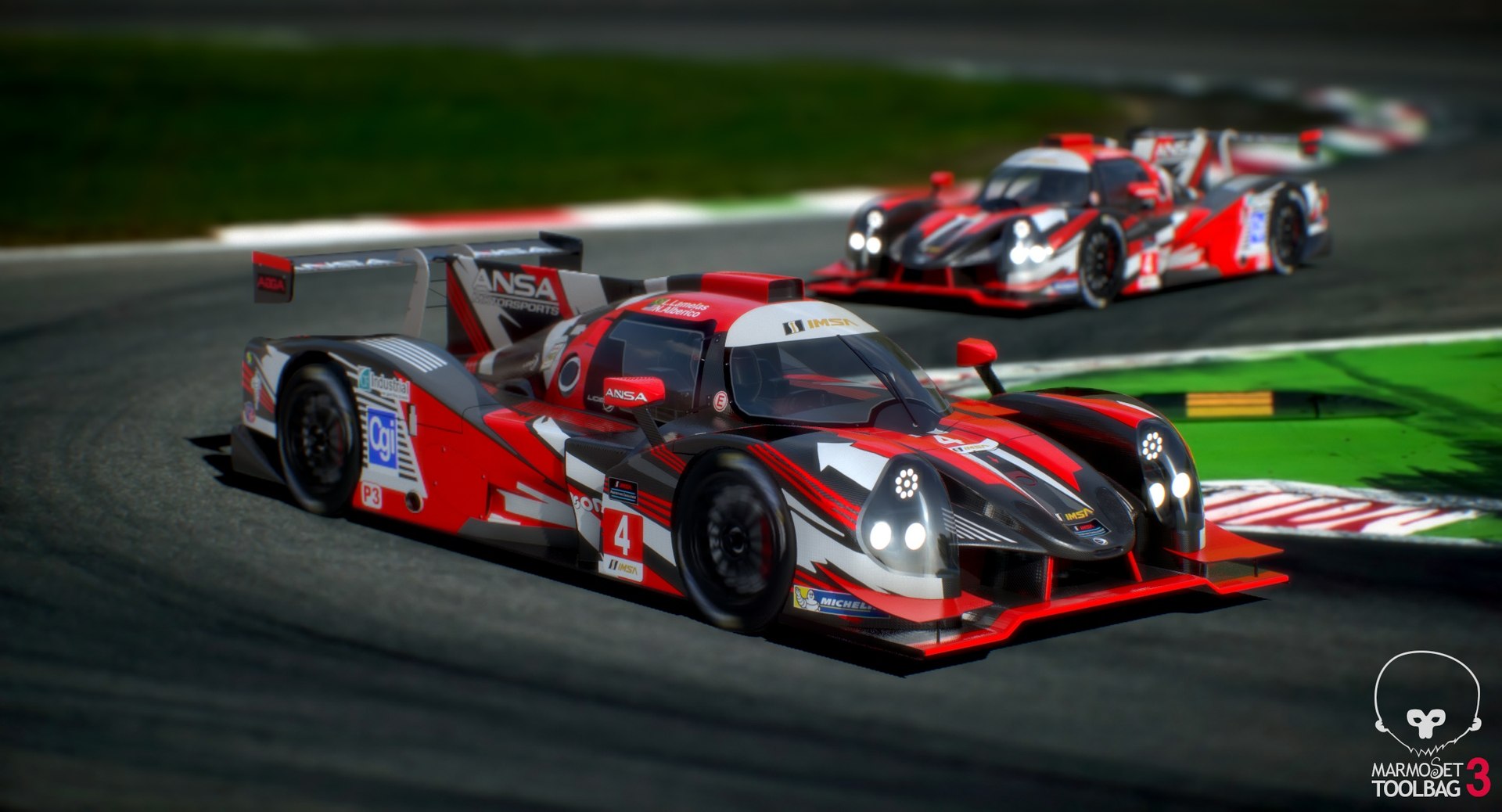 3D ansa motorsports imsa prototype - TurboSquid 1452808