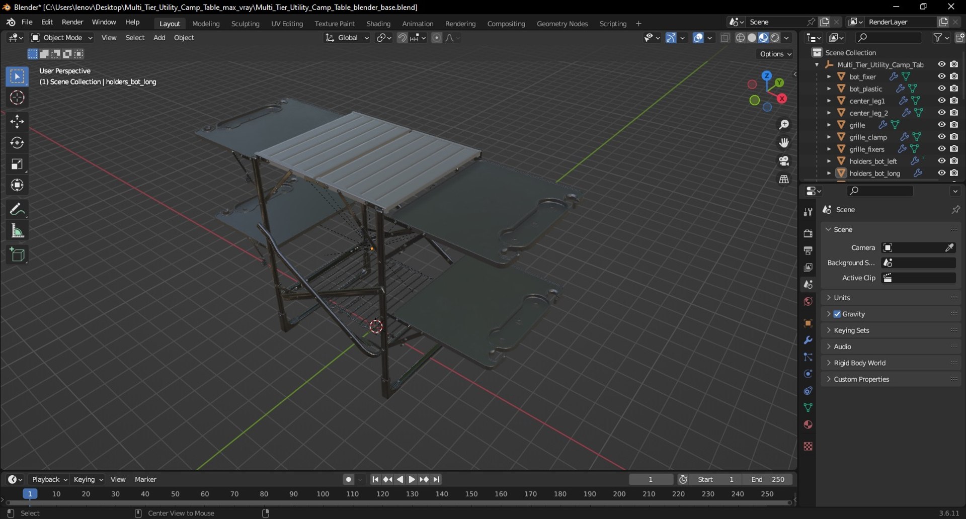 Multi Tier Utility Camp Table 3D model https://p.turbosquid.com/ts-thumb/XY/muiR9v/3b/multi_tier_utility_camp_table_1001/jpg/1759305231/1920x1080/fit_q87/5ce22e69338622d10636964268e5267ea1d4f4d7/multi_tier_utility_camp_table_1001.jpg