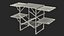 Multi Tier Utility Camp Table 3D model