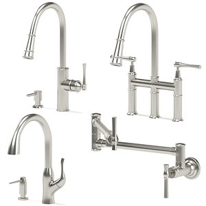 3D ELKAY kitchen faucets collection model