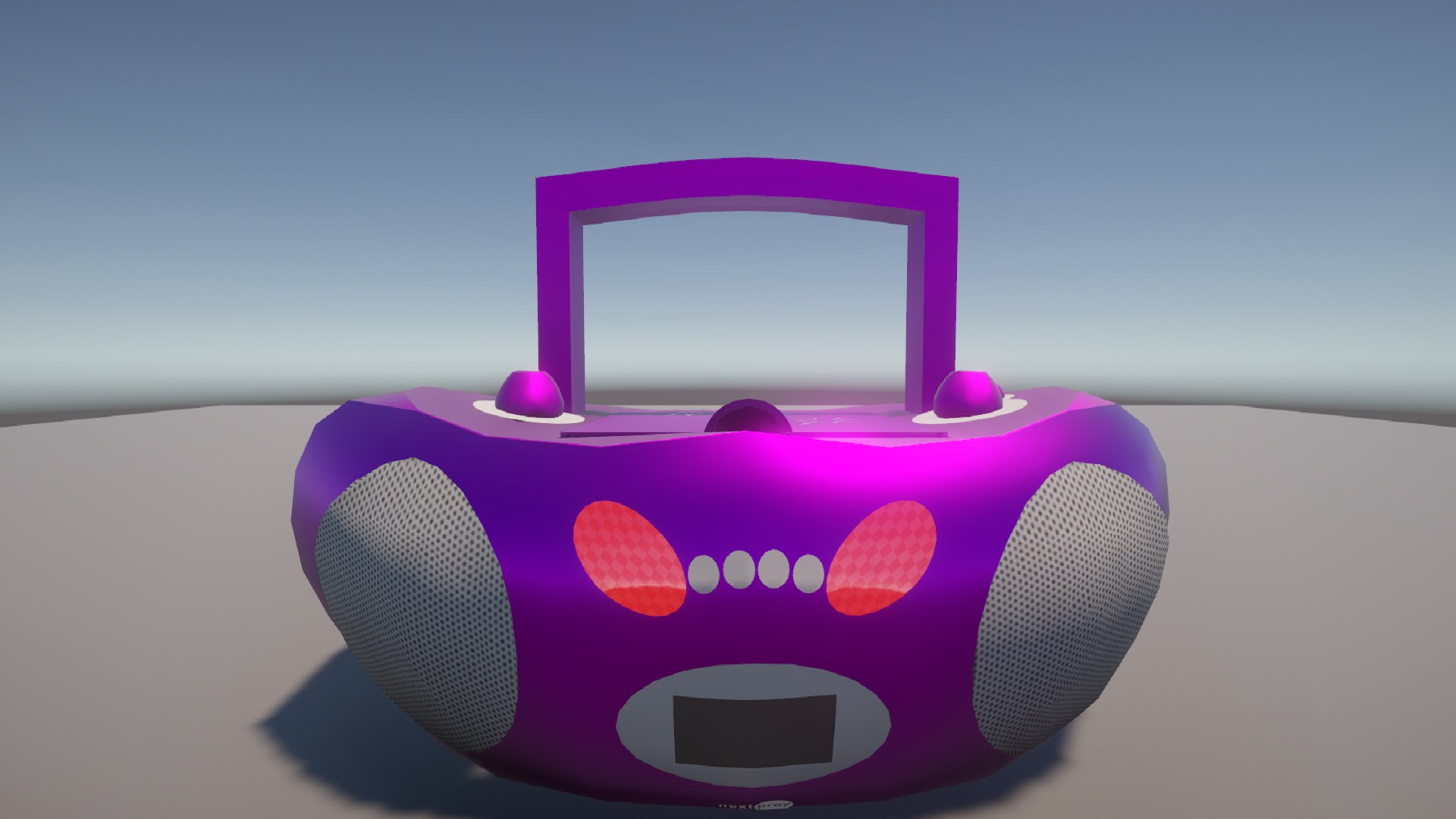 Purple Boombox Model - TurboSquid 2212776