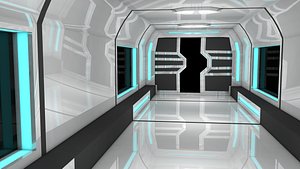 Sci fi corridor 3D