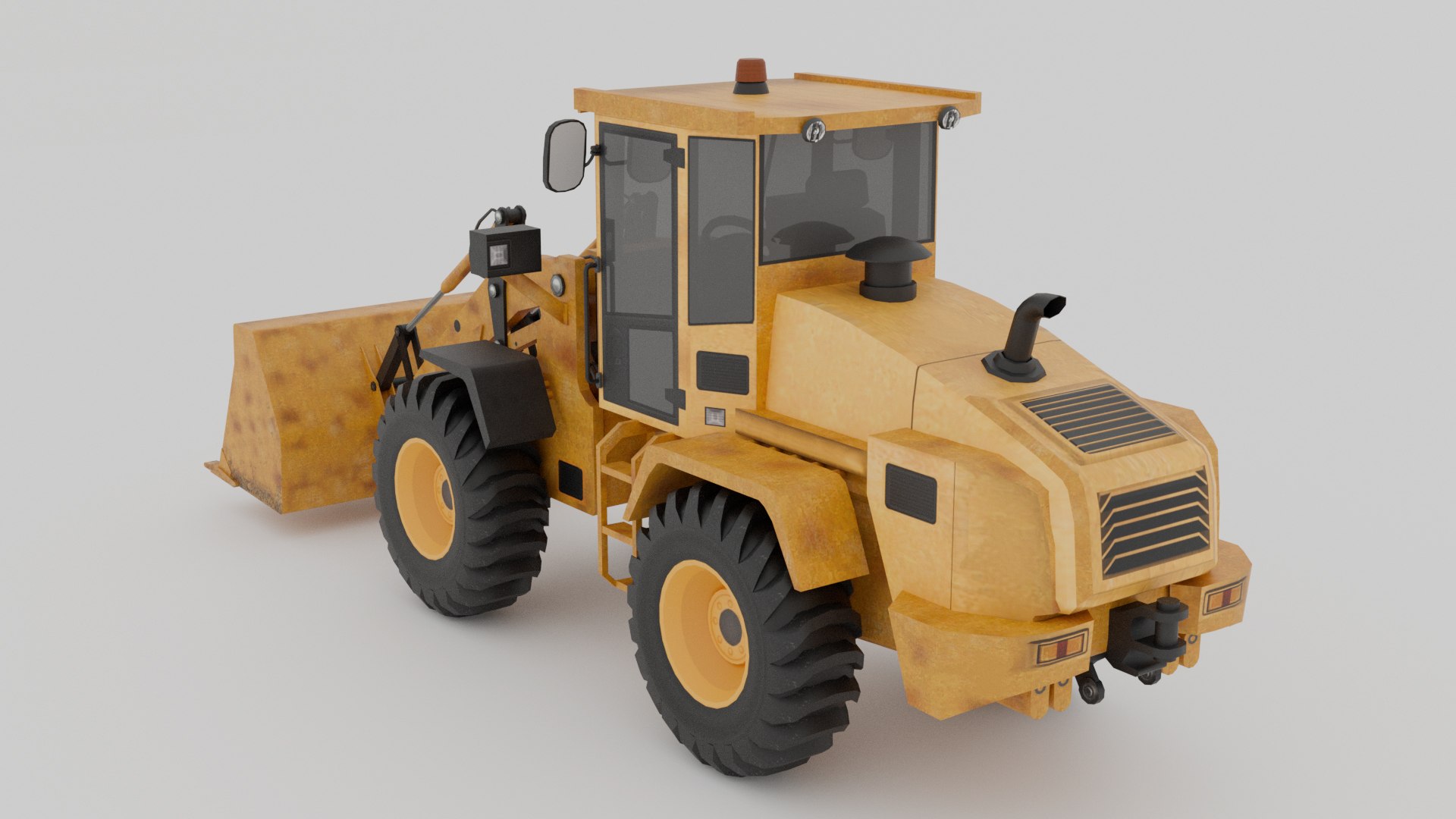 3D Model Detailed 3D Model Of A Construction Wheel Loader Blender ...
