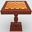 Table d'échecs cerise