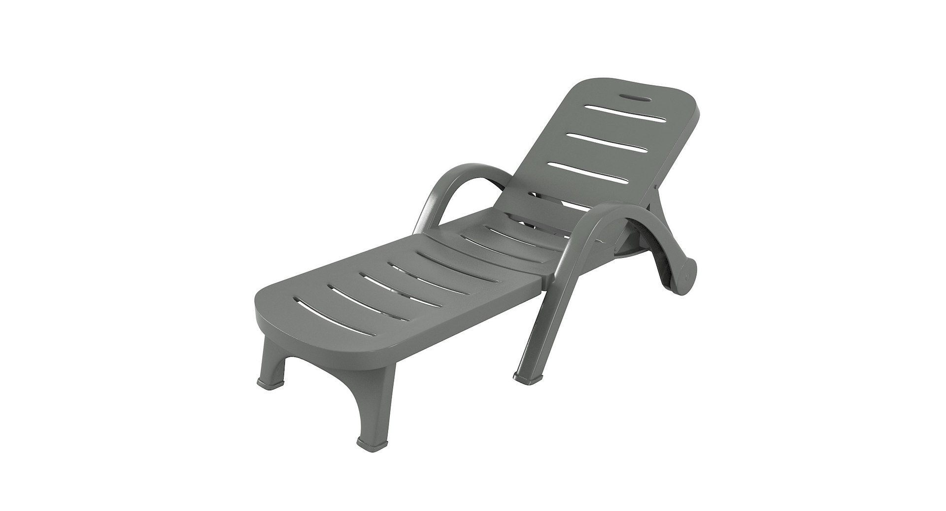 Plastic Sunlounger 3D - TurboSquid 1280434