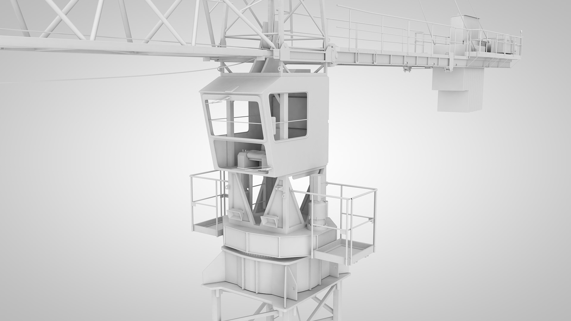 3d Tower Crane Model
