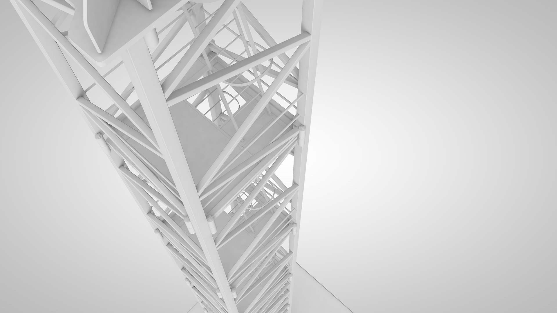 3d Tower Crane Model