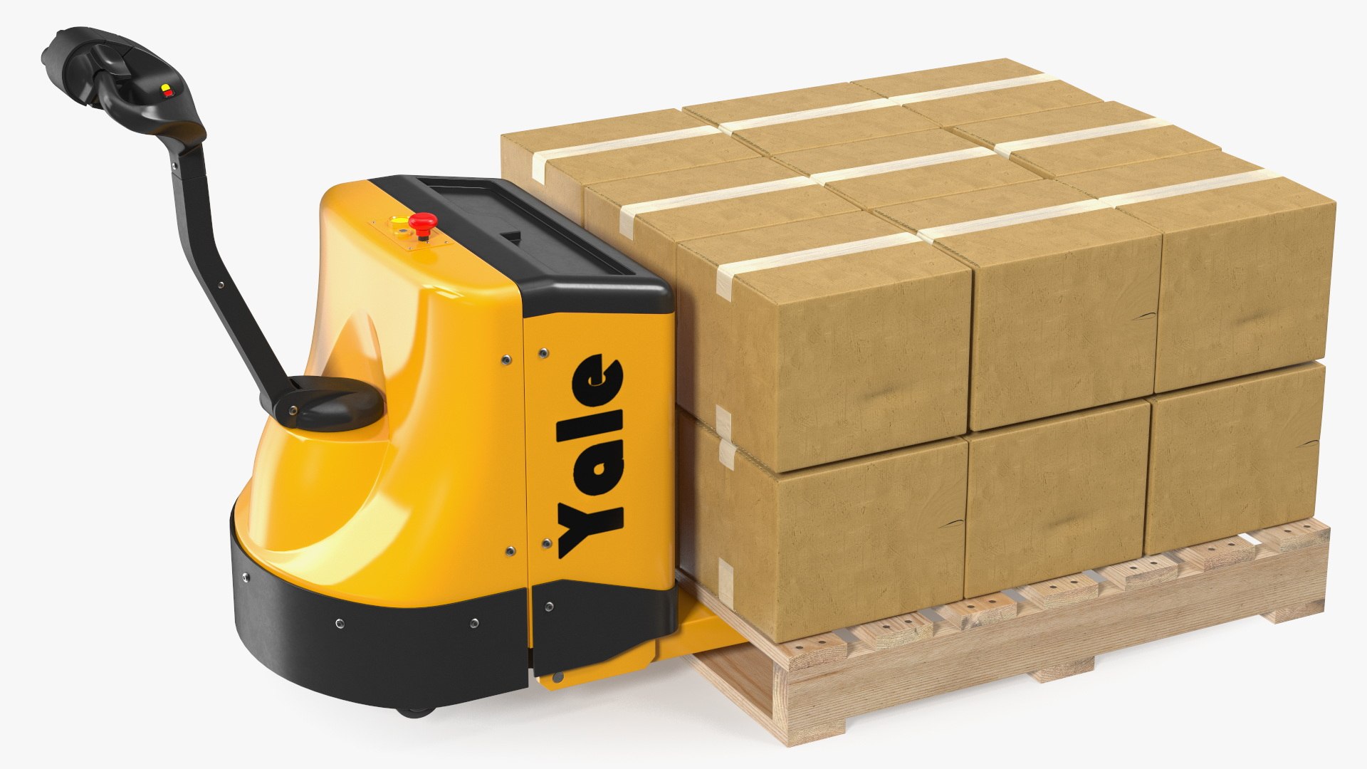 Electric Powered Pallet Jack 3D model preview