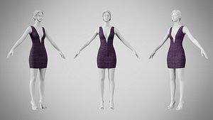 Dress 34 Electric Maze Lines