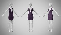 Dress 34 Electric Maze Lines