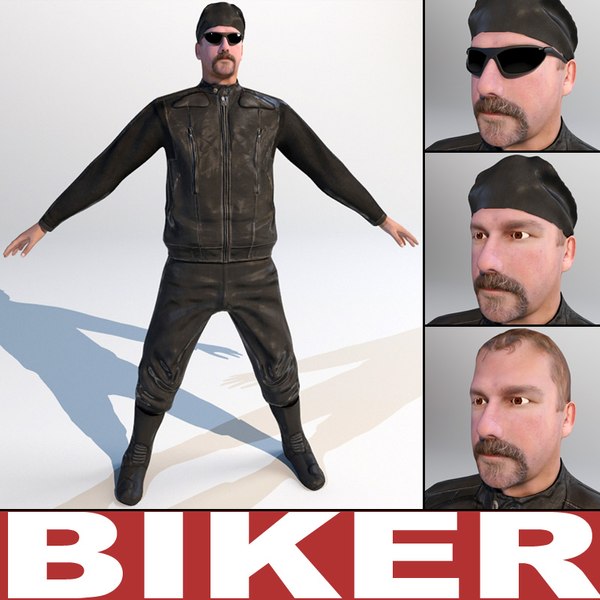 3d biker games modelled