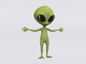 Cute Baby Alien 3D