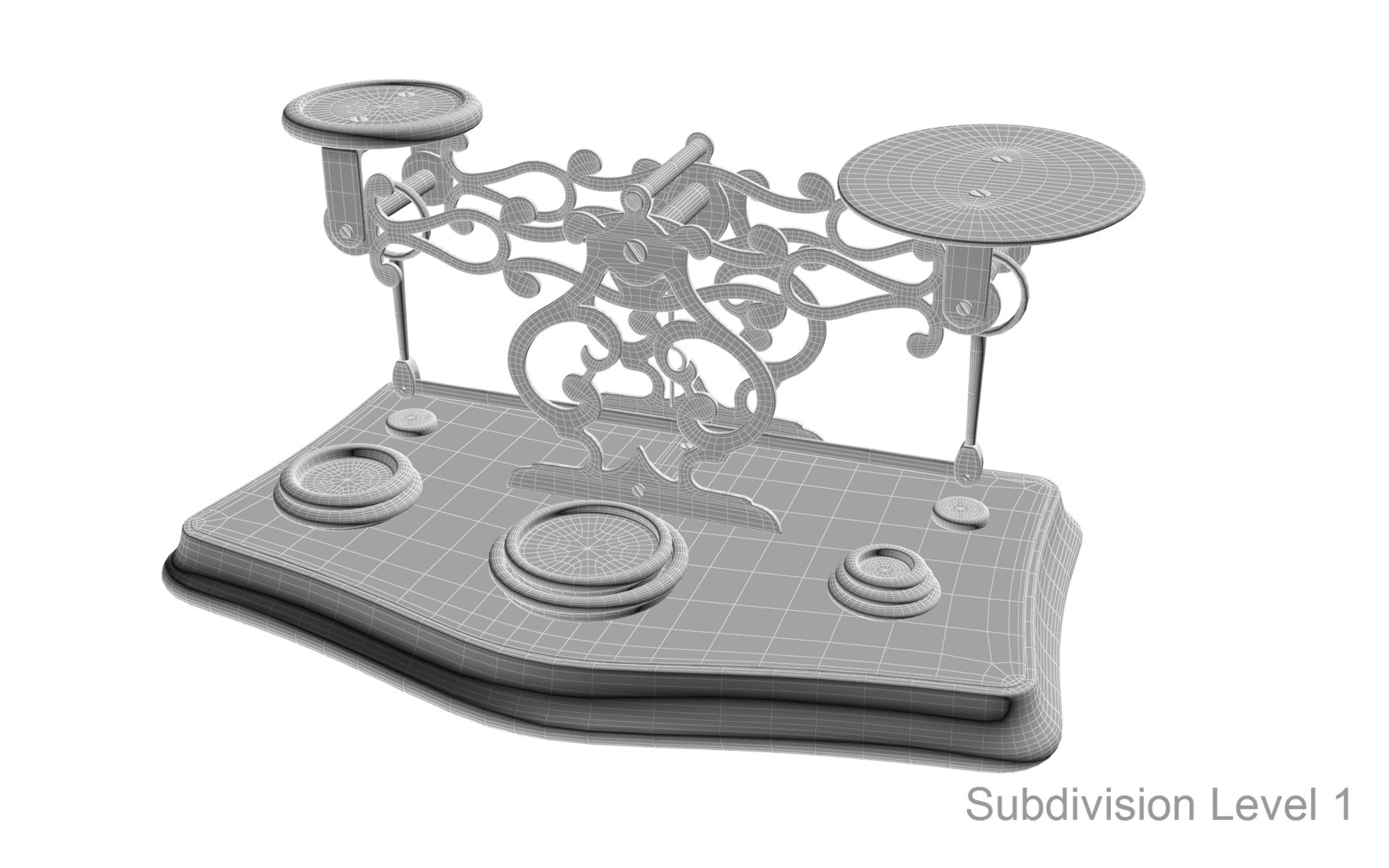 Vintage Postage Scale 3D TurboSquid 1905443