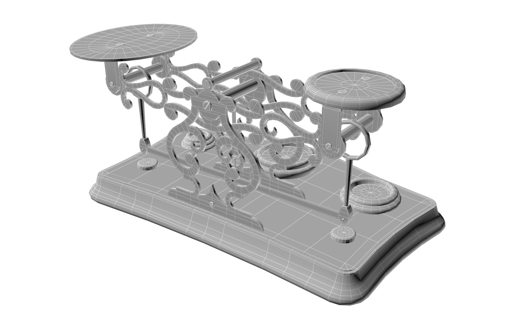 Vintage Postage Scale 3D TurboSquid 1905443