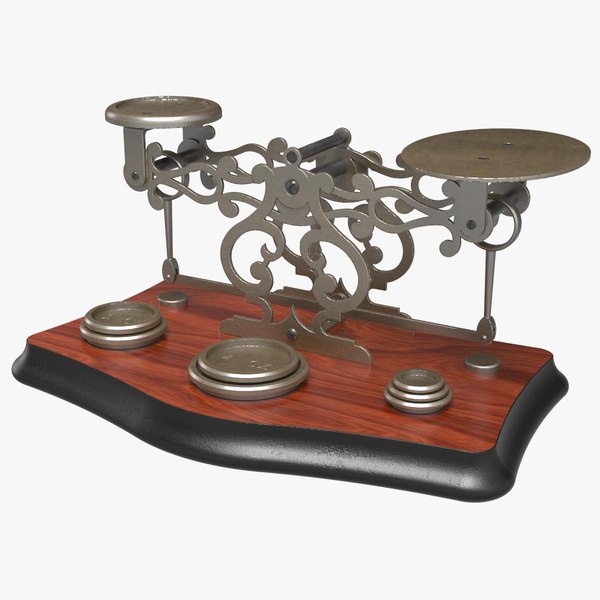 Vintage Postage Scale 3D TurboSquid 1905443