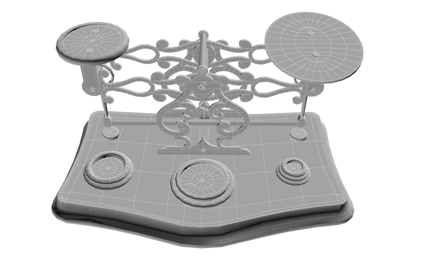 Vintage Postage Scale 3D TurboSquid 1905443
