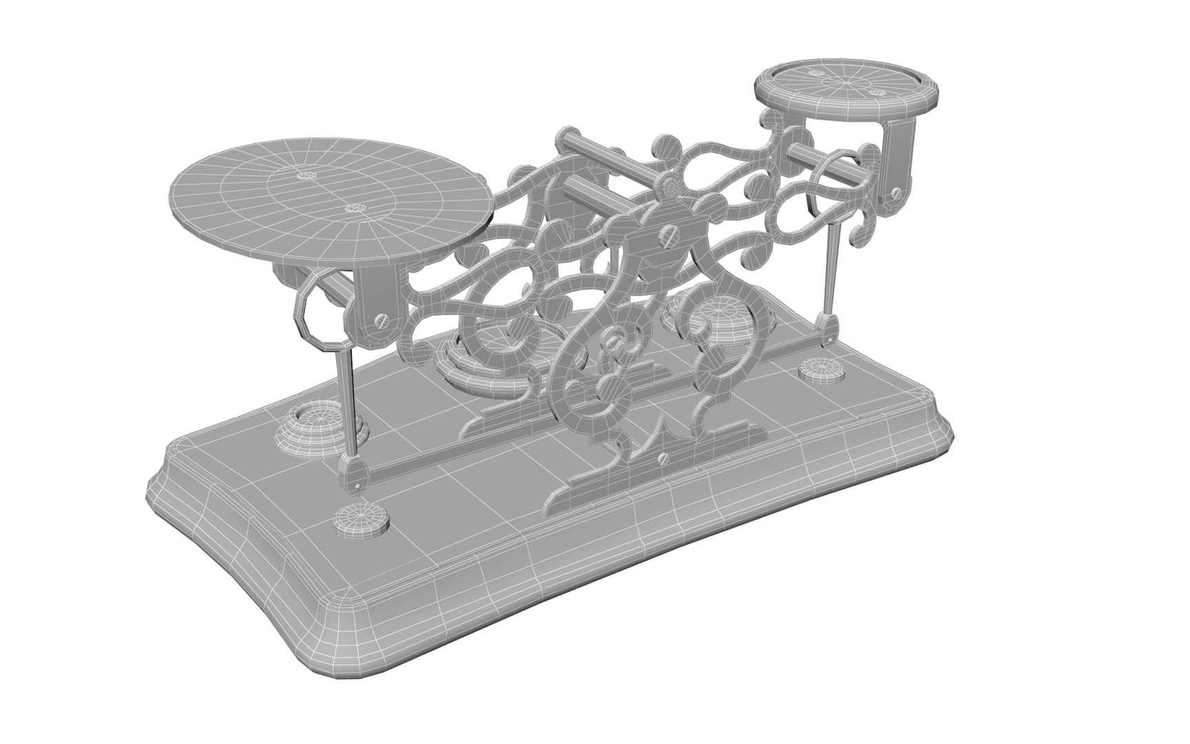 Vintage Postage Scale 3D TurboSquid 1905443