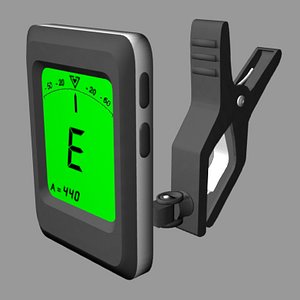 3d model guitar tuner