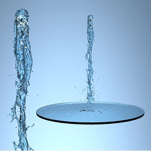 Fluid Flow Column Animated For Blender