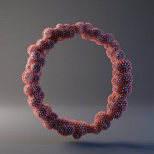 3D letter o covid 19 model