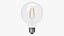 3d model led filament bulb lights