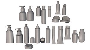 Cosmetic containers collection 3 model