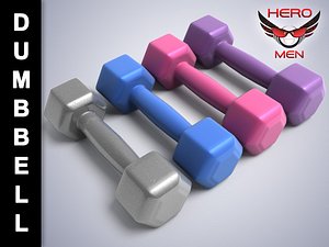 3d model dumbbell