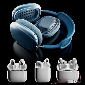 Apple AirPods collection 3D model