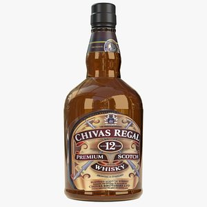 3d chivas regal whisky model