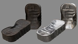 3D Crushed Fish Can 02